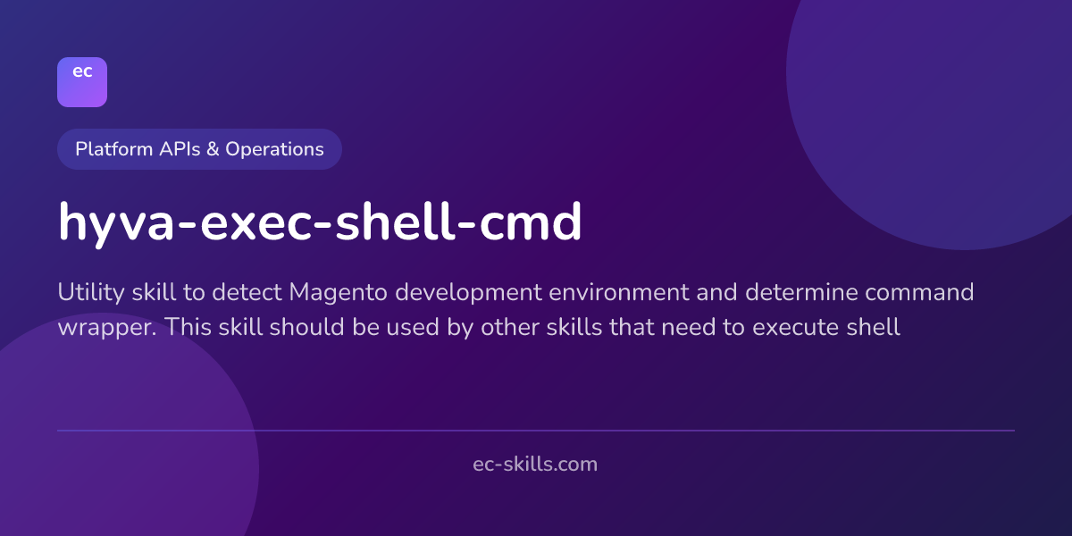 hyva-exec-shell-cmd — ecSKILLS